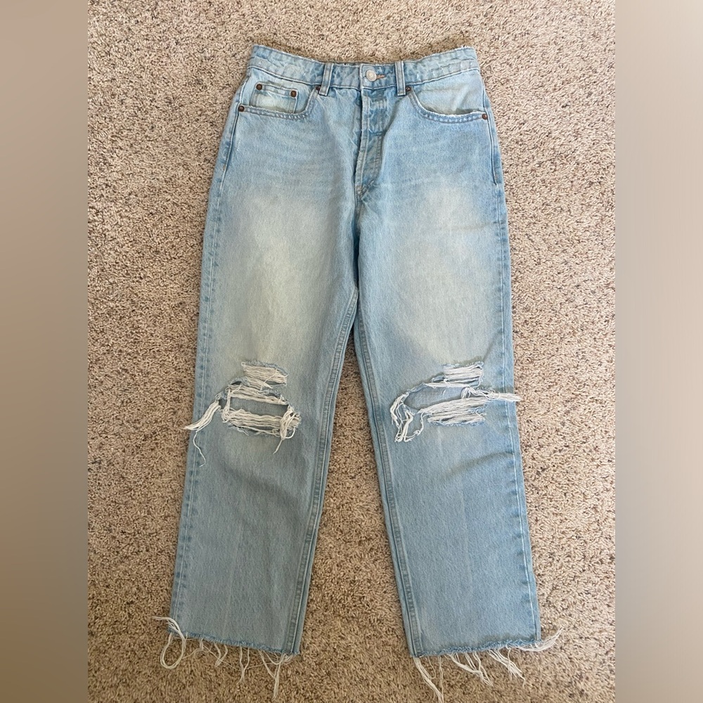 Zara High Waist Jeans sz 6 100% cotton